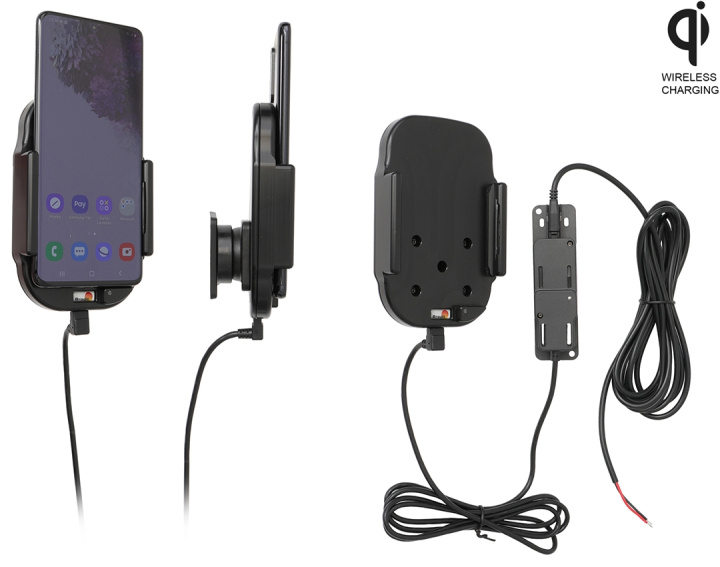 Brodit Qi trådlös aktiv hållare för fast installation, Samsung Galaxy S20 Plus 5G (SM-G986B/SM-G986F) i gruppen Smartphone i bil / Mobilhållare hos CD Bilradio (240719191)