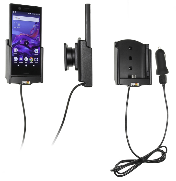 Brodit Aktiv hållare med USB-kabel och cigg-adapter, Sony Xperia XZ1 Compact i gruppen Smartphone i bil / Mobilhållare hos CD Bilradio (240721007)