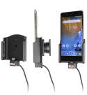 Brodit Aktiv hållare med USB-kabel och cigg-adapter, Nokia 8