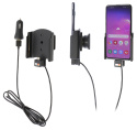 Brodit Aktiv hållare med USB-kabel och cigg-adapter, Samsung Galaxy S10e