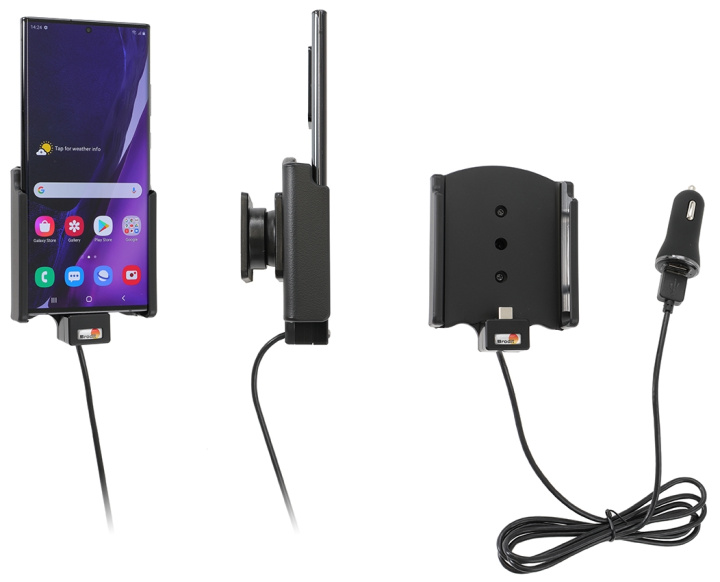 Brodit Aktiv hållare med USB-kabel och cigg-adapter, Samsung Galaxy Note 20 Ultra 5G i gruppen Smartphone i bil / Mobilhållare hos CD Bilradio (240721222)
