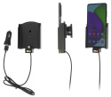 Brodit Aktiv hållare med USB-kabel och cigg-adapter, Samsung Galaxy A52 SM-A52F/DS/A52S 5G SM-A528B. SM-A528B/DS