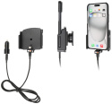 Brodit Aktiv hållare med USB-kabel och cigg-adapter, Apple iPhone 15 Plus/15 Pro Max/16 Plus/16 Pro Max