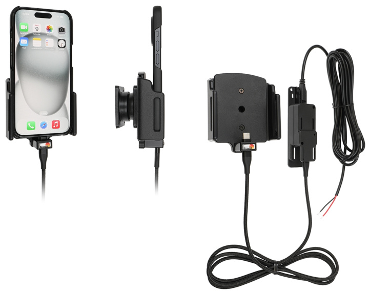Brodit Aktiv hållare för fast installation, Apple iPhone 15/15 Pro/16/16 Pro/16e i gruppen Smartphone i bil / Mobilhållare hos CD Bilradio (240727370)
