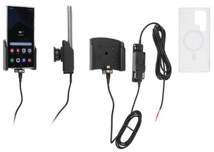 Brodit Mobilskal med Aktiv hållare för fast installation, Samsung Galaxy S24 Ultra SM-S928B/DS i gruppen Smartphone i bil / Mobilhållare hos CD Bilradio (240727406)