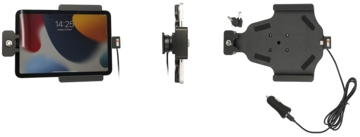 Brodit Hållare med nyckel-lås, Apple iPad Mini 6th Gen (A2567, A2568, A2569)/7th Gen 2024 (A2995, A2996) i gruppen Smartphone i bil / Mobilhållare hos CD Bilradio (240735278)