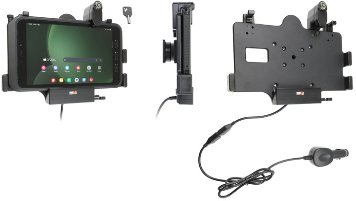Brodit Hållare med nyckel-lås, Samsung Galaxy Tab Active 3 SM-T570/SM-T575/5 SM-X300/SM-X306B i gruppen Smartphone i bil / Mobilhållare hos CD Bilradio (240735387)