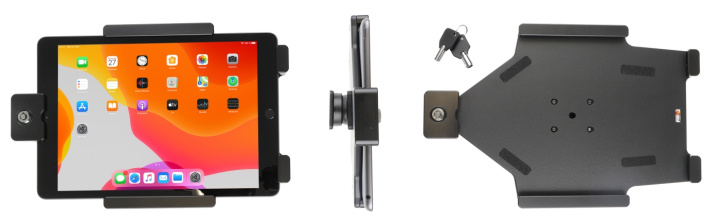 Brodit Hållare med nyckel-lås, Apple iPad 10.2 7th Gen (A2197, A2198, A2200)/8th Gen (A2428, A2429, A2430, A2270)/9th Gen (A2602, A2603, A2604, A2605) i gruppen Smartphone i bil / Mobilhållare hos CD Bilradio (240739168)
