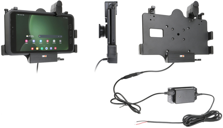 Brodit Hållare med fjäder-lås, Samsung Galaxy Tab Active 3 SM-T570/SM-T575/5 SM-X300/SM-X306B i gruppen Smartphone i bil / Mobilhållare hos CD Bilradio (240747390)