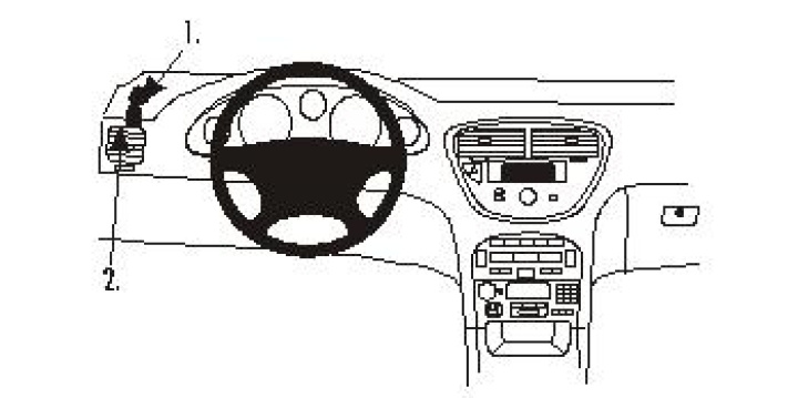 Brodit ProClip, Peugeot 607 01-09 i gruppen Modellanpassat / Peugeot / 607 / 2004-2010 (Facelift) hos CD Bilradio (240803070)