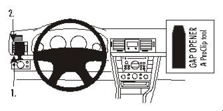 Opel Signum 03-08/Opel Vectra 02-10, Vänster 02-10 i gruppen Modellanpassat / Opel / Signum / Signum 2004> hos CD Bilradio (240803078)