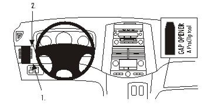 Brodit ProClip, Toyota Sienna 04-10 i gruppen Modellanpassat / Toyota / Sienna / 2003-2010 (XL20) hos CD Bilradio (240803242)