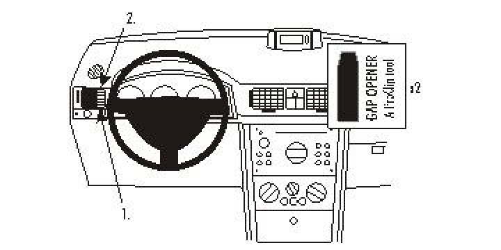 Opel Meriva 03-10, Vänster 03-10 i gruppen Modellanpassat / Opel / Meriva / Meriva A 2003-2010 hos CD Bilradio (240803263)