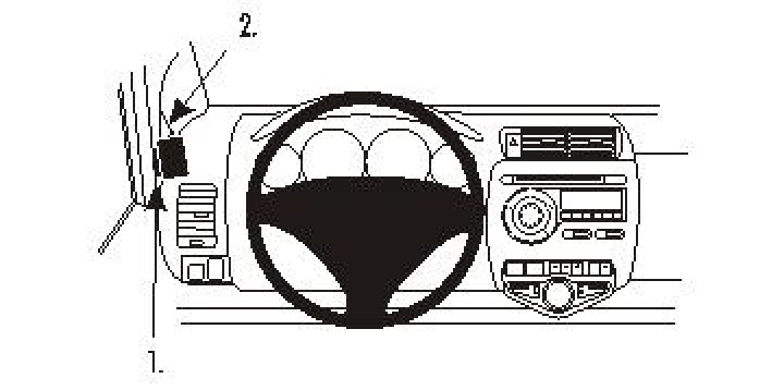 Brodit ProClip, Honda Jazz 05-08 i gruppen Modellanpassat / Honda / Jazz / Jazz II 2002-2008 hos CD Bilradio (240803582)