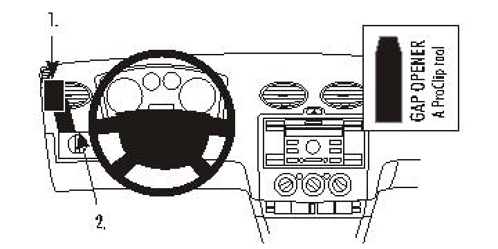 Ford Focus 05-10, Vänster 05-10 i gruppen Modellanpassat / Ford / Focus / Focus 2004-2007 hos CD Bilradio (240803725)