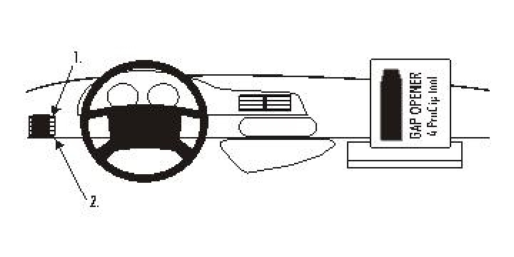 Brodit ProClip, Citroen/Peugeot 97-06 i gruppen Modellanpassat / Peugeot / Expert / 1994-2006 hos CD Bilradio (240803801)