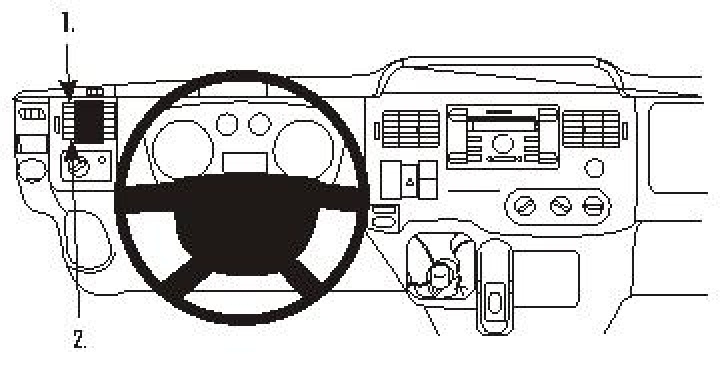 Ford Transit 07-13, Vänster 07-13 i gruppen Modellanpassat / Ford / Transit / Transit 2007-2013 hos CD Bilradio (240803906)