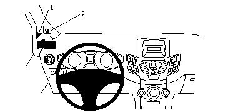 Ford Fiesta 09-15, Vänster 09-17 i gruppen Modellanpassat / Ford / Fiesta / Fiesta 2010-2017 hos CD Bilradio (240804253)