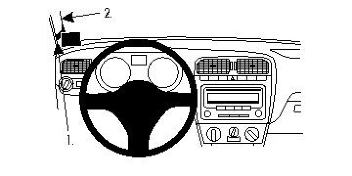 Brodit ProClip, Volkswagen Polo 10-14 10-14 i gruppen Modellanpassat / Volkswagen / Polo / 2009-2013 (MK5) (6R) hos CD Bilradio (240804384)