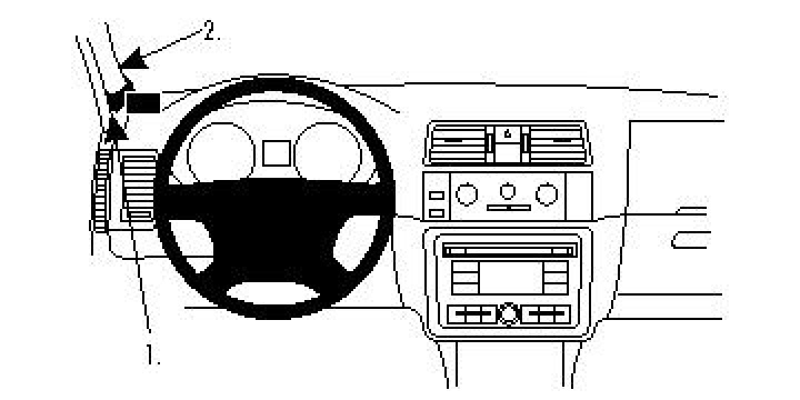 Skoda Fabia 08-14, Vänster 08-15 i gruppen Modellanpassat / Skoda / Roomster / 2010-2015 (Facelift) hos CD Bilradio (240804482)