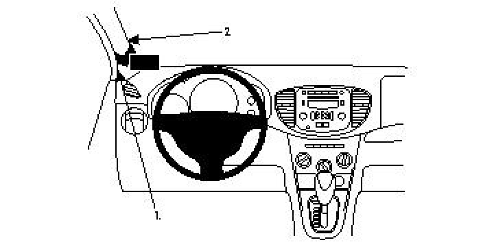Brodit ProClip, Hyundai i10 11-13 11-13 i gruppen Modellanpassat / Hyundai / i10 / i10 2008-2013 hos CD Bilradio (240804593)