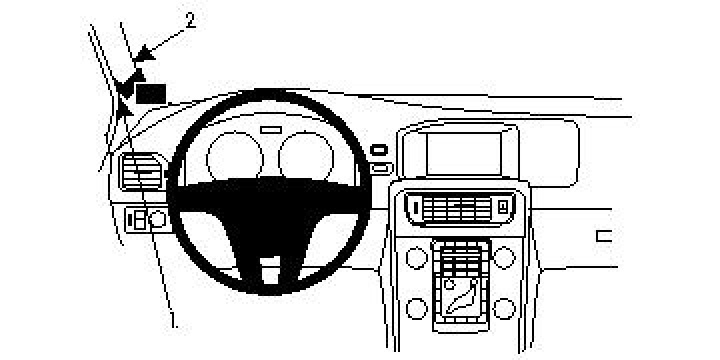 Volvo S60 11-15, Vänster, Hög 11-18 i gruppen Modellanpassat / Volvo / V60 / 2015-2017 (Facelift) hos CD Bilradio (240804598)