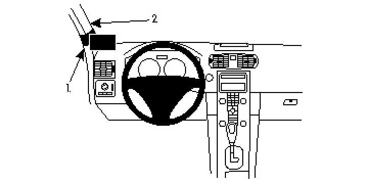 Brodit ProClip, Volvo C30 07-15 07-15 i gruppen Modellanpassat / Volvo / C30 / 2006-2013 hos CD Bilradio (240804682)