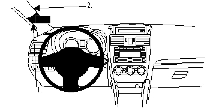 ProClip Monteringsbygel Subaru Impreza/XV 12-15, Vänster 12-17 i gruppen Modellanpassat / Subaru / Impreza / 2011-2016 (GJ/GP) hos CD Bilradio (240804748)