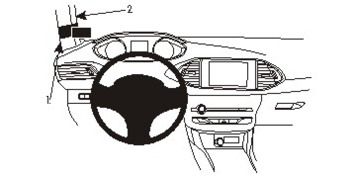 Brodit ProClip, Peugeot 308 14-21 14-21 i gruppen Modellanpassat / Peugeot / 308 / 2020-2021 (T9) (2nd Facelift) hos CD Bilradio (240804953)