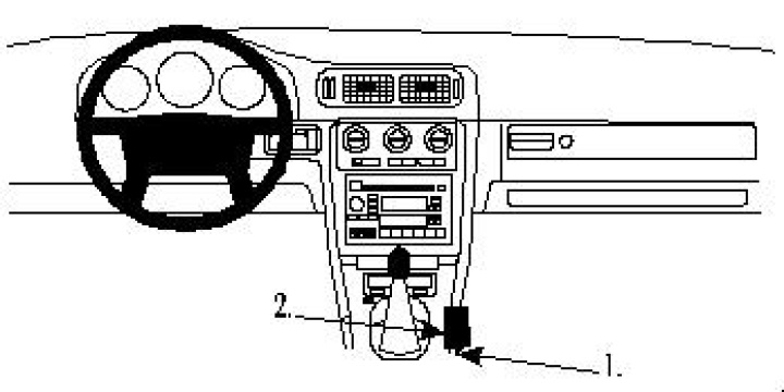 Volvo C70/S70/V70 97-00, Konsol 97-05 i gruppen Modellanpassat / Volvo / V70 / 1997-2000 hos CD Bilradio (240832409)