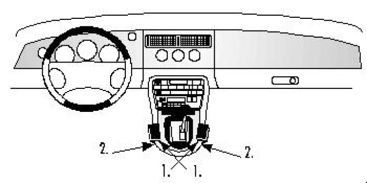 Brodit ProClip, Jaguar XK8 / XKR/XK-Series 97-06 97-06 i gruppen Modellanpassat / Jaguar hos CD Bilradio (240832431)