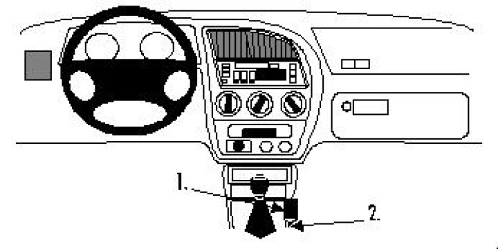 Brodit ProClip, Peugeot 306 93-02 93-02 i gruppen Modellanpassat / Peugeot / 306 / 1999-2002 (Phase 3) hos CD Bilradio (240832468)