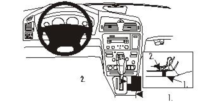 Volvo V70 00-04, Konsol 00-04 i gruppen Modellanpassat / Volvo / XC70 / 2000-2007 hos CD Bilradio (240832912)