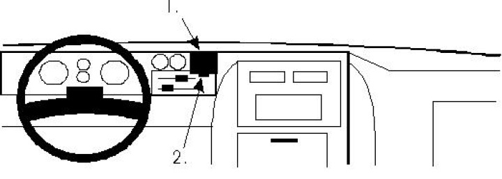 ProClip Monteringsbygel Chevrolet Van 78-95, Centrerad 78-95 i gruppen Modellanpassat / GMC / Van hos CD Bilradio (240851838)