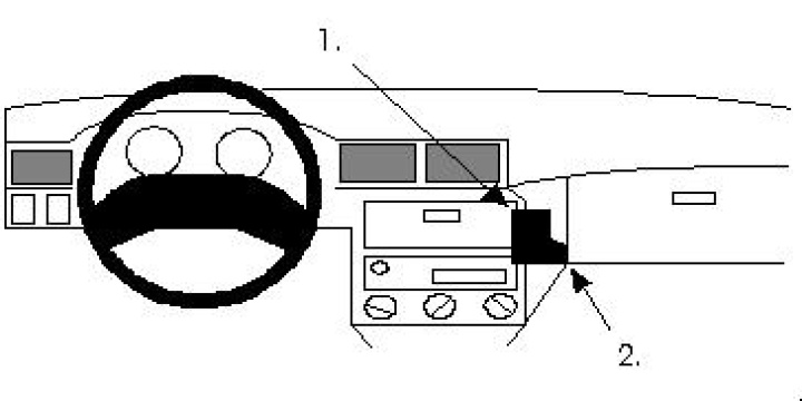 Opel Astra 92-97, Vinklad 92-97 i gruppen Modellanpassat / Opel / Astra / Astra 1991-2001 hos CD Bilradio (240851960)