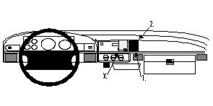 Brodit ProClip, Ford F-Series 350 92-98 i gruppen Modellanpassat / Ford / Bronco hos CD Bilradio (240852196)