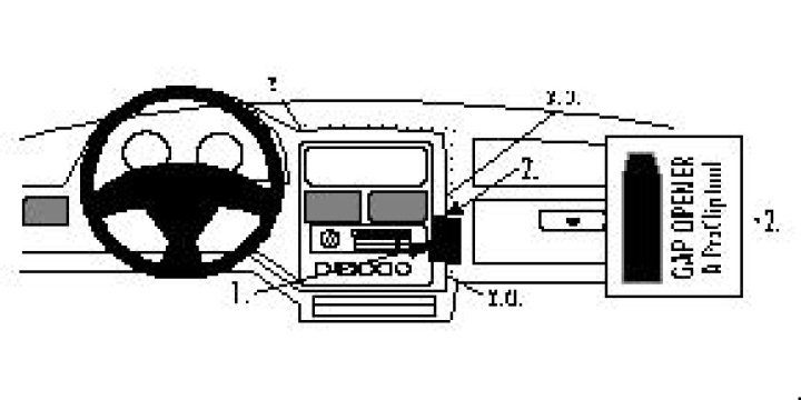 Brodit ProClip, Peugeot 106 96-02 i gruppen Modellanpassat / Peugeot / 106 / 1996-2003 (Phase 2) hos CD Bilradio (240852309)