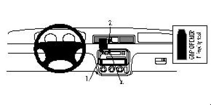 Honda CR-V 97-01, Centrerad 97-01 i gruppen Modellanpassat / Honda / CR-V / CR-V 1 1997-2001 hos CD Bilradio (240852455)