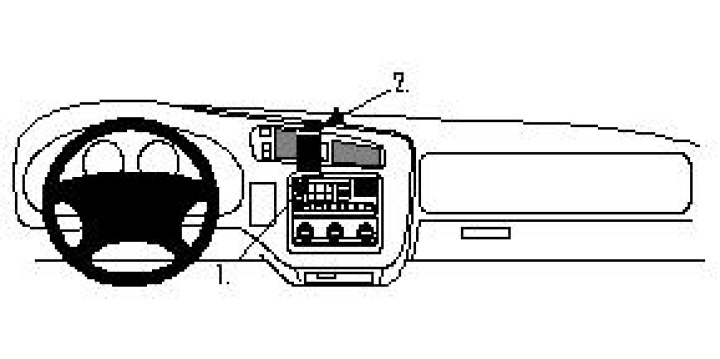 Brodit ProClip, Oldsmobile Bravada 98-05 i gruppen Modellanpassat / GMC / Jimmy hos CD Bilradio (240852534)
