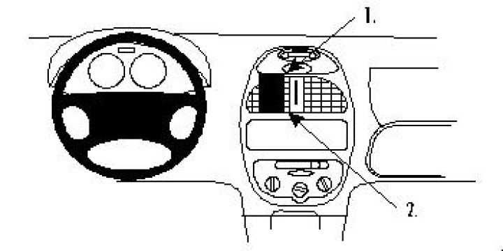 Peugeot 206 99-08, Centrerad 99-08 i gruppen Modellanpassat / Peugeot / 206 / 2002-2009 hos CD Bilradio (240852673)