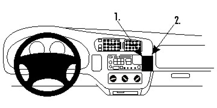 Brodit ProClip, Oldsmobile Bravada 98-05 i gruppen Modellanpassat / GMC / Jimmy hos CD Bilradio (240852679)