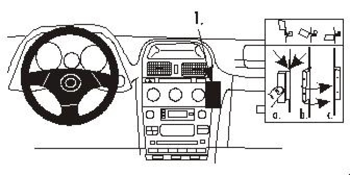 Lexus IS Serie 01-05, Vinklad 01-05 i gruppen Modellanpassat / Lexus hos CD Bilradio (240852716)