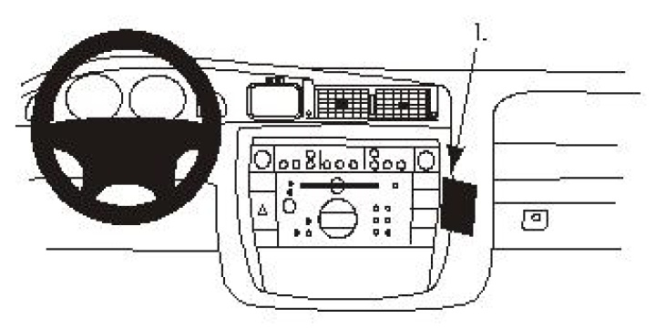 Opel Omega 00-05, Vinklad 00-05 i gruppen Modellanpassat / Opel / Omega / Omega B2 1999-2004 hos CD Bilradio (240852756)