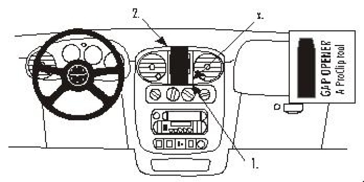Chrysler PT Cruiser 00-05, Centrerad 00-05 i gruppen Modellanpassat / Chrysler / PT Cruiser hos CD Bilradio (240852829)