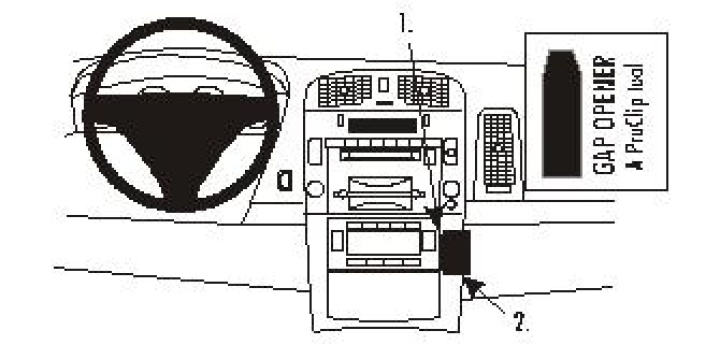 Brodit ProClip, Cadillac SRX 04-06 i gruppen Modellanpassat / Cadillac / SRX hos CD Bilradio (240853093)