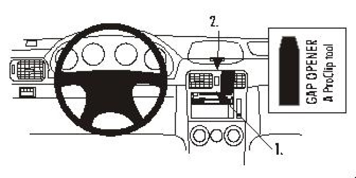 Subaru Forester 03-07, Vinklad, Hög 03-07 i gruppen Modellanpassat / Subaru / Forester / 2002-2008 (SG) hos CD Bilradio (240853138)