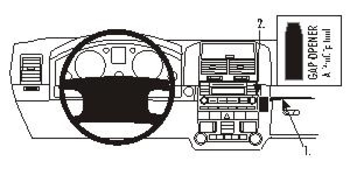 Volkswagen Touareg 03-09, Vinklad 03-09 i gruppen Modellanpassat / Volkswagen / Touareg / 2002-2010 (7L) hos CD Bilradio (240853178)