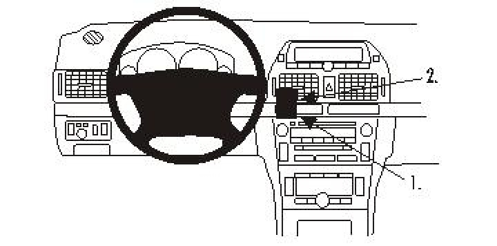 Toyota Avensis 03-08, Center 03-08 i gruppen Modellanpassat / Toyota / Avensis / 2003-2009 (T250) hos CD Bilradio (240853211)