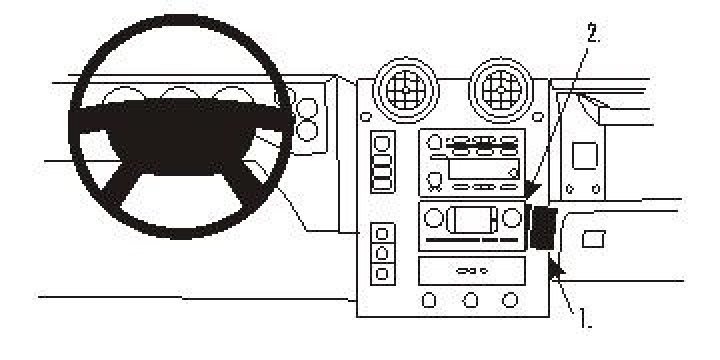 Brodit ProClip, Hummer H2 03-07 03-07 i gruppen Modellanpassat / Hummer / H2 / H2 2003-2007 hos CD Bilradio (240853217)