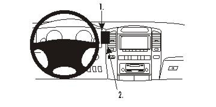 ProClip Monteringsbygel Lexus LX Serie 03-07, Centrerad 03-07 i gruppen Modellanpassat / Lexus hos CD Bilradio (240853222)